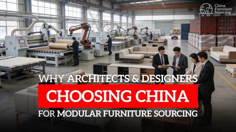 Why Architects & Designers Are Choosing China for Modular Furniture Sourcing