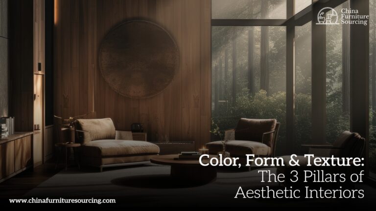 Color, Form & Texture: The 3 Pillars of Aesthetic Interiors